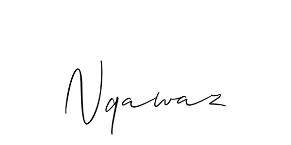 Nqawaz stylish signature style. Best Handwritten Sign (Allison_Script) for my name. Handwritten Signature Collection Ideas for my name Nqawaz. Nqawaz signature style 2 images and pictures png