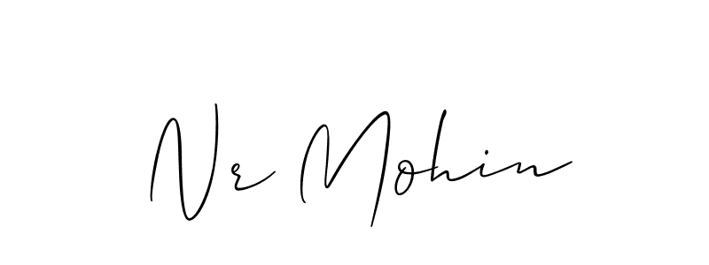 How to make Nr Mohin signature? Allison_Script is a professional autograph style. Create handwritten signature for Nr Mohin name. Nr Mohin signature style 2 images and pictures png