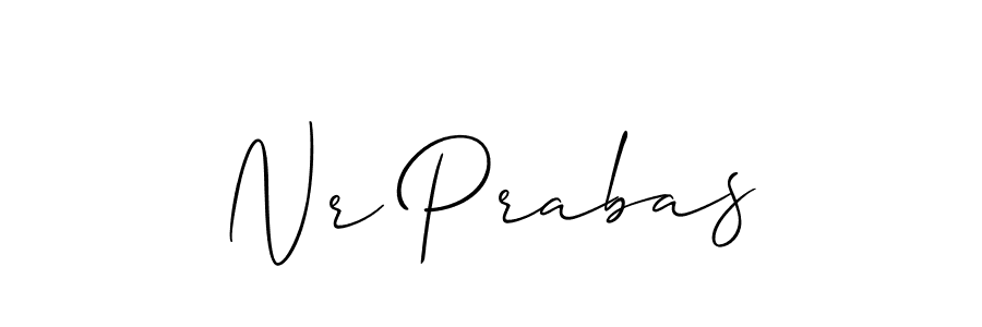 Design your own signature with our free online signature maker. With this signature software, you can create a handwritten (Allison_Script) signature for name Nr Prabas. Nr Prabas signature style 2 images and pictures png