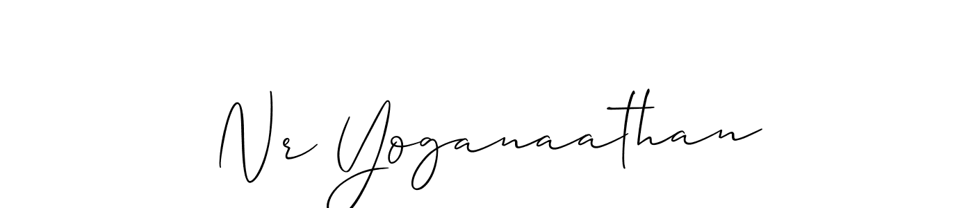 Similarly Allison_Script is the best handwritten signature design. Signature creator online .You can use it as an online autograph creator for name Nr Yoganaathan. Nr Yoganaathan signature style 2 images and pictures png