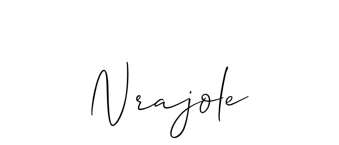 How to make Nrajole name signature. Use Allison_Script style for creating short signs online. This is the latest handwritten sign. Nrajole signature style 2 images and pictures png