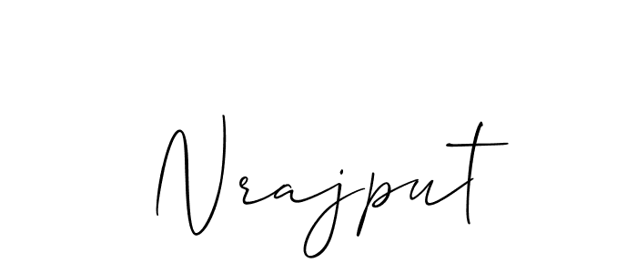 Also You can easily find your signature by using the search form. We will create Nrajput name handwritten signature images for you free of cost using Allison_Script sign style. Nrajput signature style 2 images and pictures png