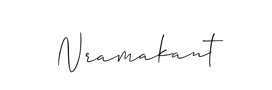 How to make Nramakant signature? Allison_Script is a professional autograph style. Create handwritten signature for Nramakant name. Nramakant signature style 2 images and pictures png