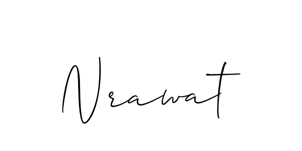 Nrawat stylish signature style. Best Handwritten Sign (Allison_Script) for my name. Handwritten Signature Collection Ideas for my name Nrawat. Nrawat signature style 2 images and pictures png