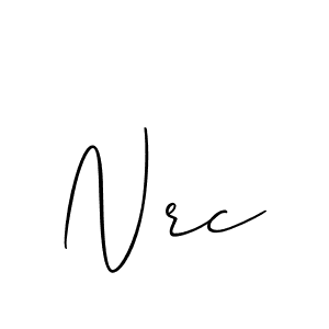 Design your own signature with our free online signature maker. With this signature software, you can create a handwritten (Allison_Script) signature for name Nrc. Nrc signature style 2 images and pictures png