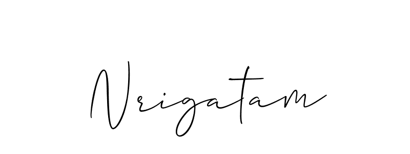 Best and Professional Signature Style for Nrigatam. Allison_Script Best Signature Style Collection. Nrigatam signature style 2 images and pictures png