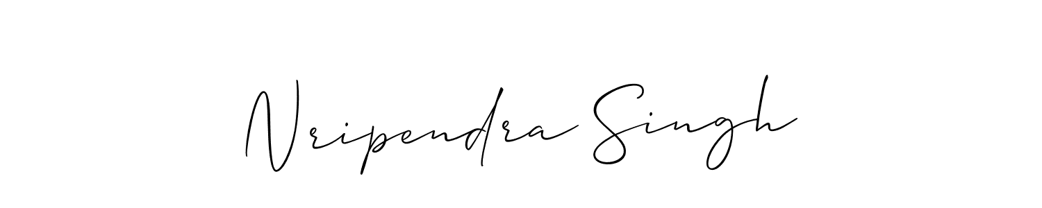 Make a short Nripendra Singh signature style. Manage your documents anywhere anytime using Allison_Script. Create and add eSignatures, submit forms, share and send files easily. Nripendra Singh signature style 2 images and pictures png