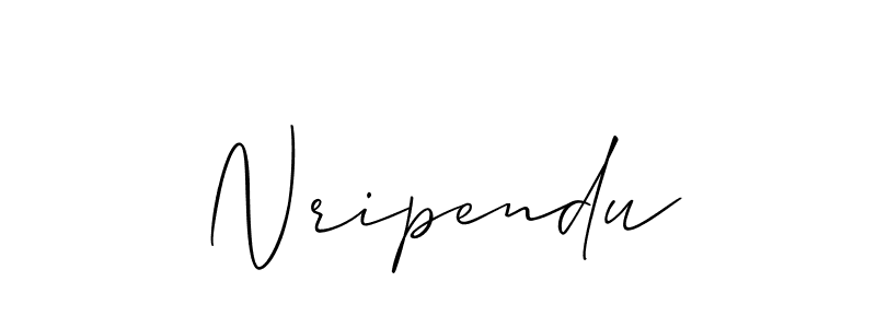 Also we have Nripendu name is the best signature style. Create professional handwritten signature collection using Allison_Script autograph style. Nripendu signature style 2 images and pictures png