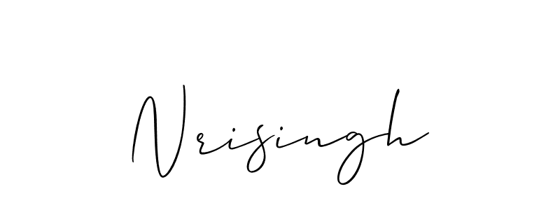 You can use this online signature creator to create a handwritten signature for the name Nrisingh. This is the best online autograph maker. Nrisingh signature style 2 images and pictures png