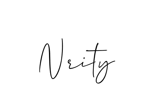 Similarly Allison_Script is the best handwritten signature design. Signature creator online .You can use it as an online autograph creator for name Nrity. Nrity signature style 2 images and pictures png