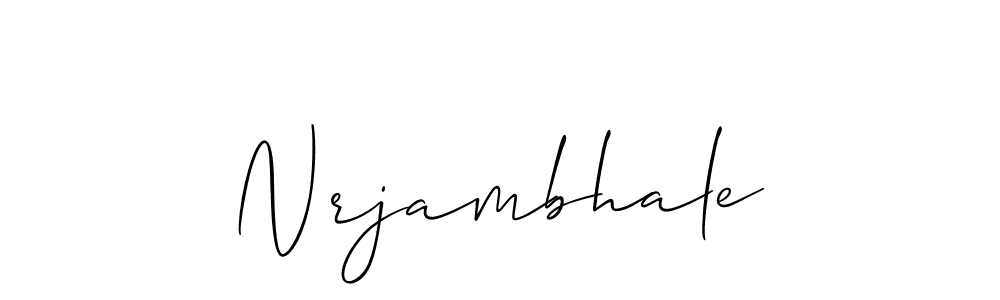 This is the best signature style for the Nrjambhale name. Also you like these signature font (Allison_Script). Mix name signature. Nrjambhale signature style 2 images and pictures png