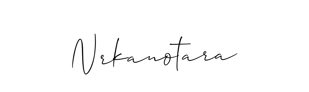 How to Draw Nrkanotara signature style? Allison_Script is a latest design signature styles for name Nrkanotara. Nrkanotara signature style 2 images and pictures png