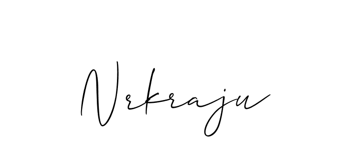 Best and Professional Signature Style for Nrkraju. Allison_Script Best Signature Style Collection. Nrkraju signature style 2 images and pictures png