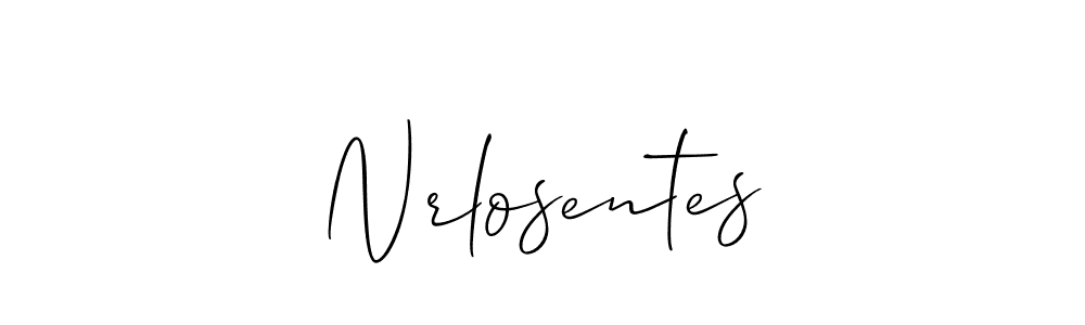 The best way (Allison_Script) to make a short signature is to pick only two or three words in your name. The name Nrlosentes include a total of six letters. For converting this name. Nrlosentes signature style 2 images and pictures png