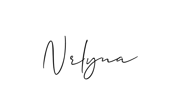 Once you've used our free online signature maker to create your best signature Allison_Script style, it's time to enjoy all of the benefits that Nrlyna name signing documents. Nrlyna signature style 2 images and pictures png