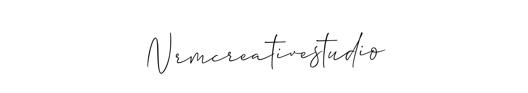 Also You can easily find your signature by using the search form. We will create Nrmcreativestudio name handwritten signature images for you free of cost using Allison_Script sign style. Nrmcreativestudio signature style 2 images and pictures png