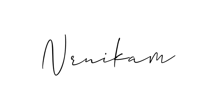 This is the best signature style for the Nrnikam name. Also you like these signature font (Allison_Script). Mix name signature. Nrnikam signature style 2 images and pictures png