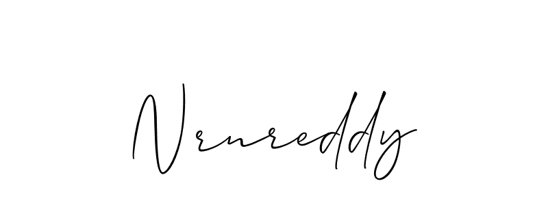 How to make Nrnreddy name signature. Use Allison_Script style for creating short signs online. This is the latest handwritten sign. Nrnreddy signature style 2 images and pictures png