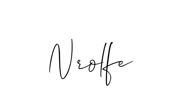 You should practise on your own different ways (Allison_Script) to write your name (Nrolfe) in signature. don't let someone else do it for you. Nrolfe signature style 2 images and pictures png