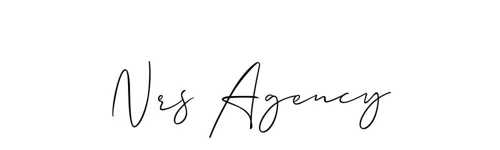 Similarly Allison_Script is the best handwritten signature design. Signature creator online .You can use it as an online autograph creator for name Nrs Agency. Nrs Agency signature style 2 images and pictures png