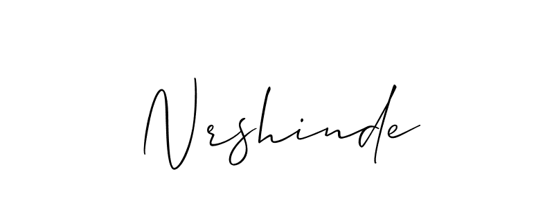 if you are searching for the best signature style for your name Nrshinde. so please give up your signature search. here we have designed multiple signature styles  using Allison_Script. Nrshinde signature style 2 images and pictures png