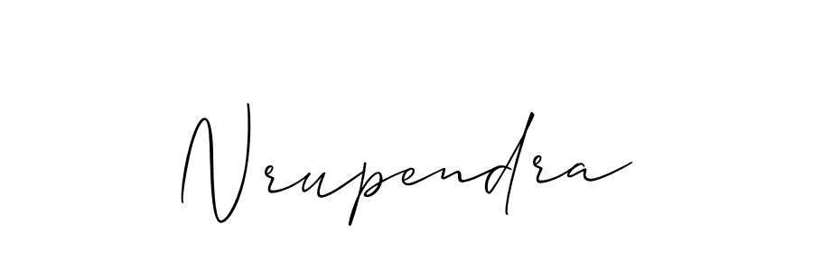 Also You can easily find your signature by using the search form. We will create Nrupendra name handwritten signature images for you free of cost using Allison_Script sign style. Nrupendra signature style 2 images and pictures png