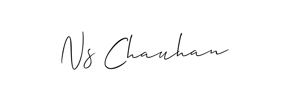 It looks lik you need a new signature style for name Ns Chauhan. Design unique handwritten (Allison_Script) signature with our free signature maker in just a few clicks. Ns Chauhan signature style 2 images and pictures png