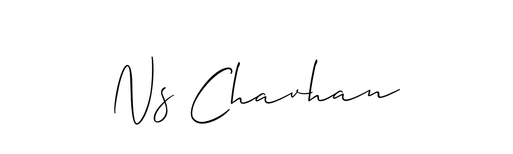 Use a signature maker to create a handwritten signature online. With this signature software, you can design (Allison_Script) your own signature for name Ns Chavhan. Ns Chavhan signature style 2 images and pictures png