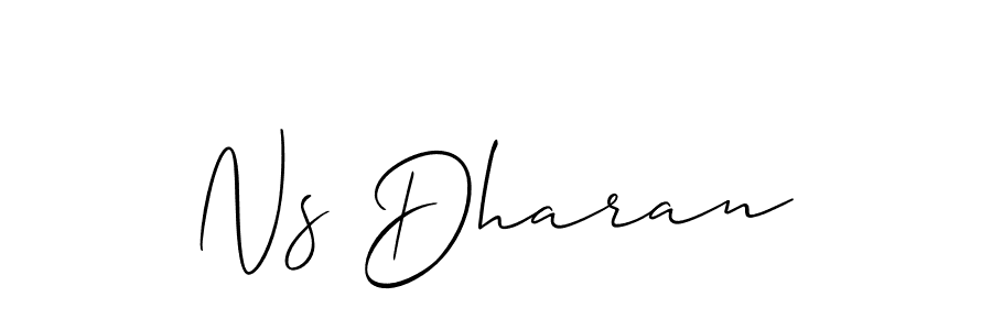 You should practise on your own different ways (Allison_Script) to write your name (Ns Dharan) in signature. don't let someone else do it for you. Ns Dharan signature style 2 images and pictures png