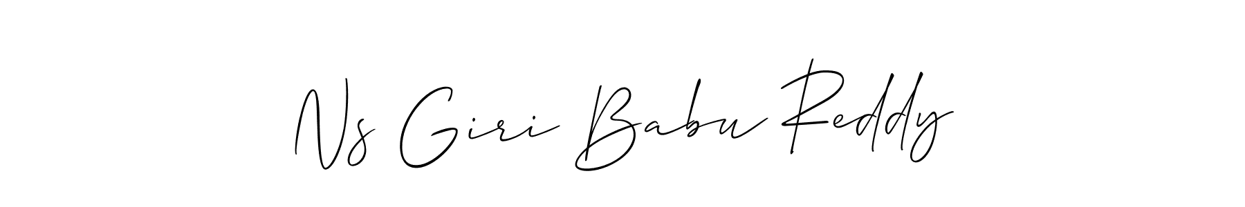 Here are the top 10 professional signature styles for the name Ns Giri Babu Reddy. These are the best autograph styles you can use for your name. Ns Giri Babu Reddy signature style 2 images and pictures png