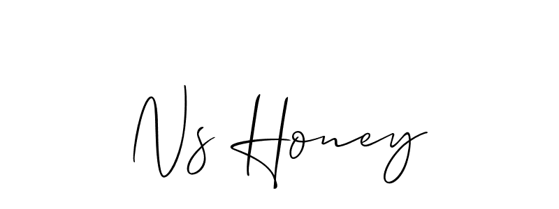 Best and Professional Signature Style for Ns Honey. Allison_Script Best Signature Style Collection. Ns Honey signature style 2 images and pictures png
