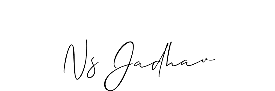 Create a beautiful signature design for name Ns Jadhav. With this signature (Allison_Script) fonts, you can make a handwritten signature for free. Ns Jadhav signature style 2 images and pictures png