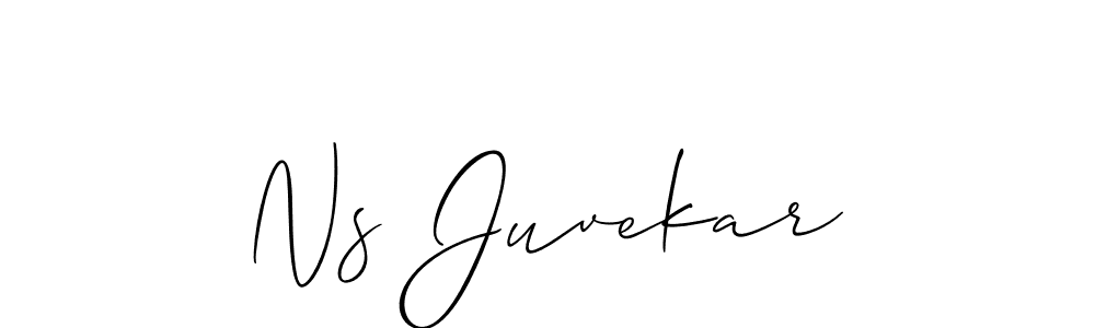 if you are searching for the best signature style for your name Ns Juvekar. so please give up your signature search. here we have designed multiple signature styles  using Allison_Script. Ns Juvekar signature style 2 images and pictures png