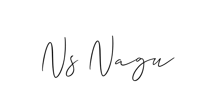 Make a beautiful signature design for name Ns Nagu. Use this online signature maker to create a handwritten signature for free. Ns Nagu signature style 2 images and pictures png
