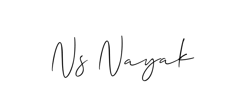 How to make Ns Nayak name signature. Use Allison_Script style for creating short signs online. This is the latest handwritten sign. Ns Nayak signature style 2 images and pictures png