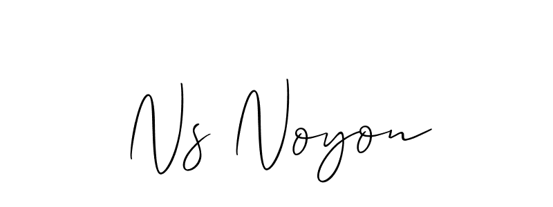Use a signature maker to create a handwritten signature online. With this signature software, you can design (Allison_Script) your own signature for name Ns Noyon. Ns Noyon signature style 2 images and pictures png