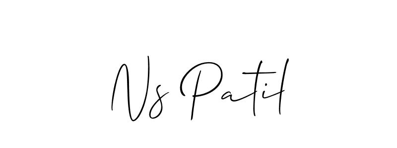 Make a beautiful signature design for name Ns Patil. Use this online signature maker to create a handwritten signature for free. Ns Patil signature style 2 images and pictures png
