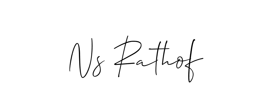 if you are searching for the best signature style for your name Ns Rathof. so please give up your signature search. here we have designed multiple signature styles  using Allison_Script. Ns Rathof signature style 2 images and pictures png