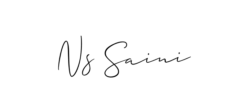 Here are the top 10 professional signature styles for the name Ns Saini. These are the best autograph styles you can use for your name. Ns Saini signature style 2 images and pictures png