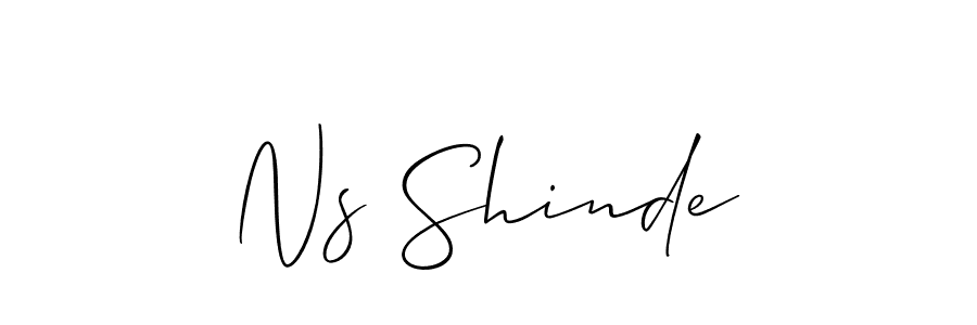 Make a beautiful signature design for name Ns Shinde. Use this online signature maker to create a handwritten signature for free. Ns Shinde signature style 2 images and pictures png