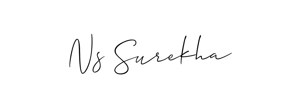 Make a beautiful signature design for name Ns Surekha. Use this online signature maker to create a handwritten signature for free. Ns Surekha signature style 2 images and pictures png