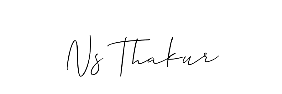 Ns Thakur stylish signature style. Best Handwritten Sign (Allison_Script) for my name. Handwritten Signature Collection Ideas for my name Ns Thakur. Ns Thakur signature style 2 images and pictures png