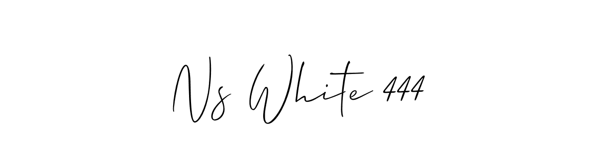 Also You can easily find your signature by using the search form. We will create Ns White 444 name handwritten signature images for you free of cost using Allison_Script sign style. Ns White 444 signature style 2 images and pictures png