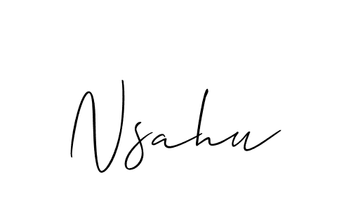 Here are the top 10 professional signature styles for the name Nsahu. These are the best autograph styles you can use for your name. Nsahu signature style 2 images and pictures png