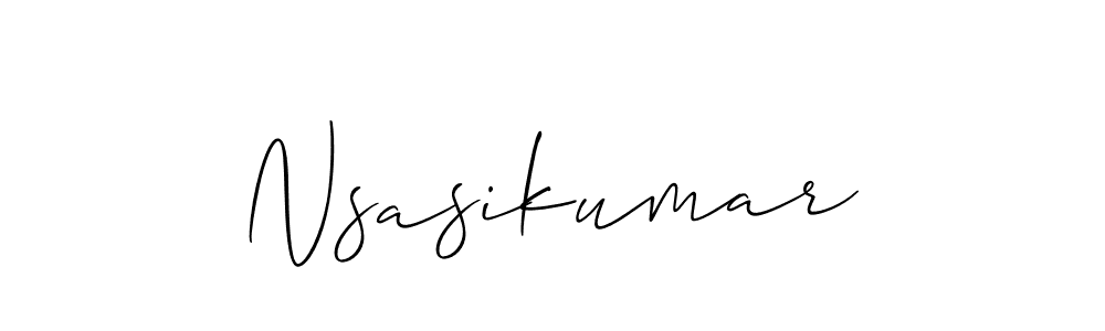 Make a beautiful signature design for name Nsasikumar. Use this online signature maker to create a handwritten signature for free. Nsasikumar signature style 2 images and pictures png