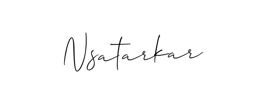 How to make Nsatarkar name signature. Use Allison_Script style for creating short signs online. This is the latest handwritten sign. Nsatarkar signature style 2 images and pictures png