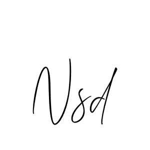 It looks lik you need a new signature style for name Nsd. Design unique handwritten (Allison_Script) signature with our free signature maker in just a few clicks. Nsd signature style 2 images and pictures png