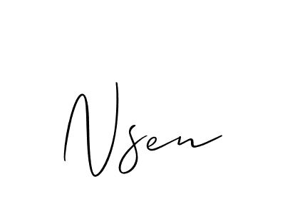 Make a short Nsen signature style. Manage your documents anywhere anytime using Allison_Script. Create and add eSignatures, submit forms, share and send files easily. Nsen signature style 2 images and pictures png