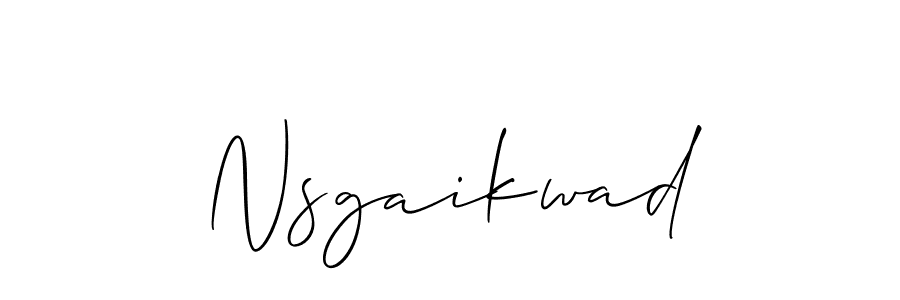 Make a beautiful signature design for name Nsgaikwad. Use this online signature maker to create a handwritten signature for free. Nsgaikwad signature style 2 images and pictures png