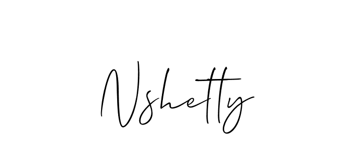 How to make Nshetty name signature. Use Allison_Script style for creating short signs online. This is the latest handwritten sign. Nshetty signature style 2 images and pictures png